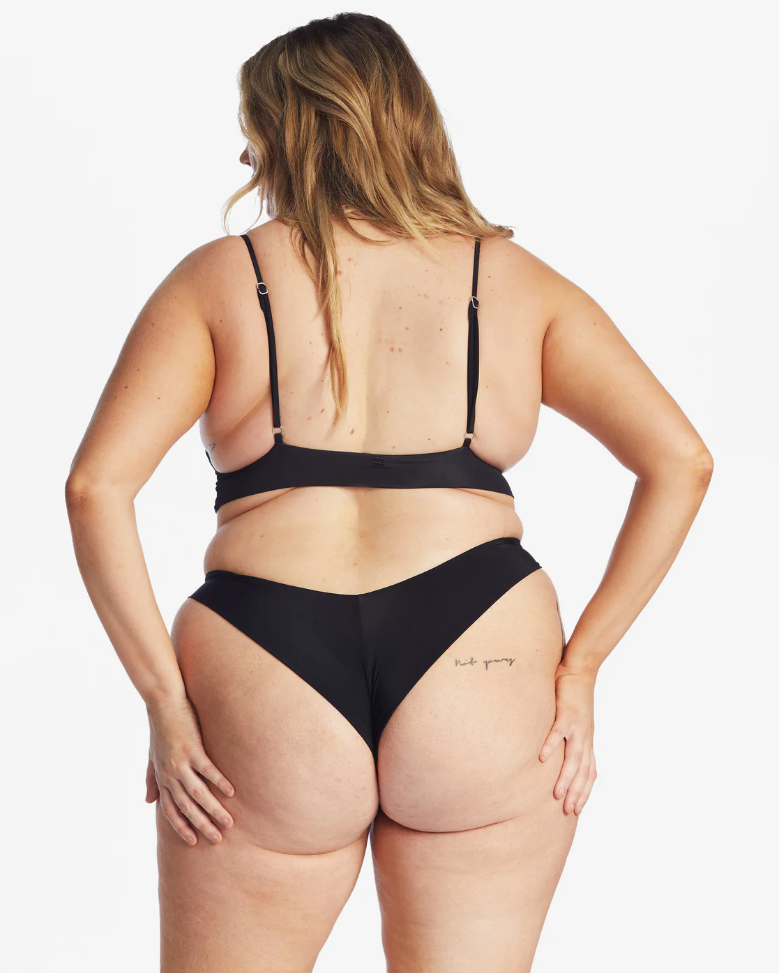 Billabong Sol Searcher V-Neck Cami Bikini Top - Black Pebble -Biliabong Outlet