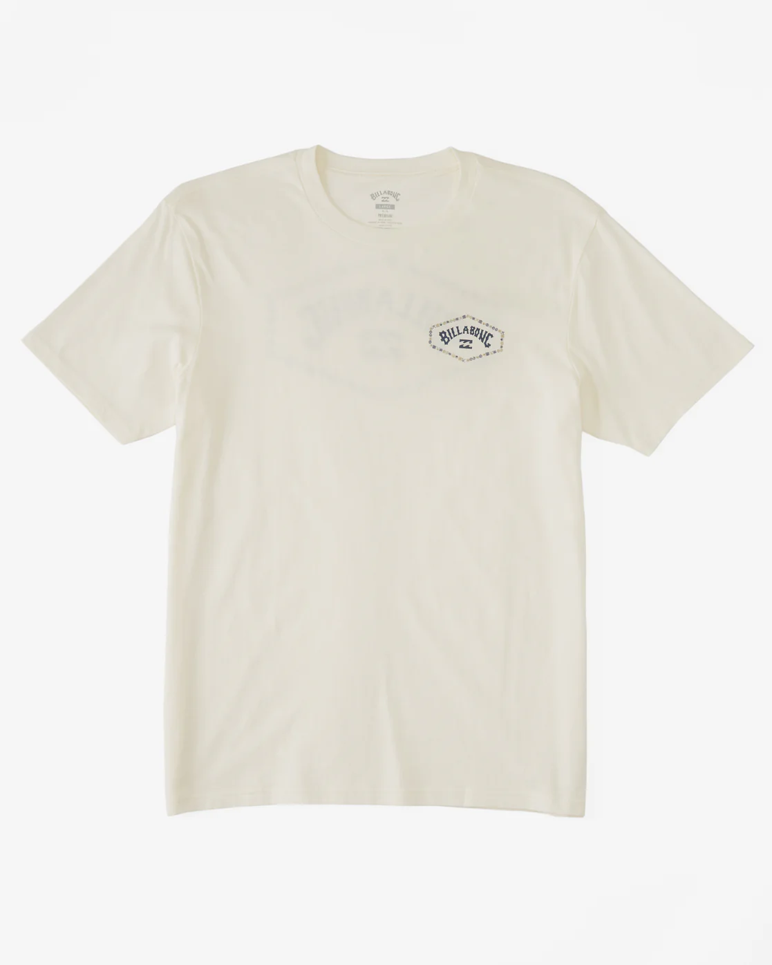 Billabong Exit Arch Short Sleeve T-Shirt - Off White -Biliabong Outlet