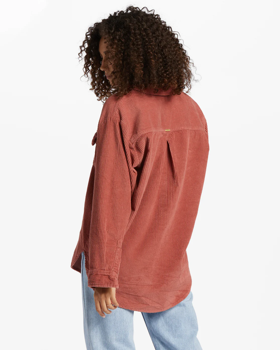 Billabong So Stoked Cord Long Sleeve Top - Deep Sienna -Biliabong Outlet