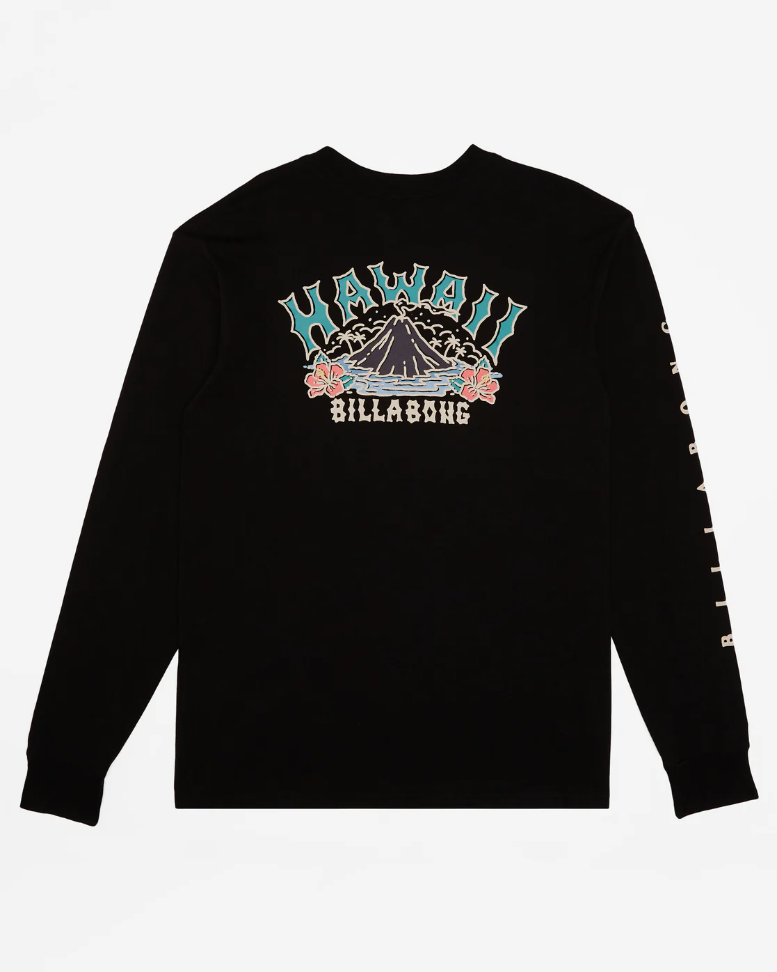 Billabong Arch Hawaii Long Sleeve T-Shirt - Black -Biliabong Outlet