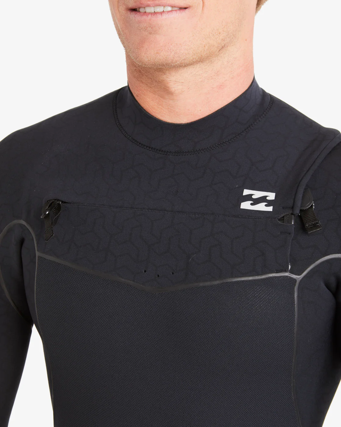 Billabong 3/2mm Furnace Natural Chest Zip Wetsuit - Black -Biliabong Outlet