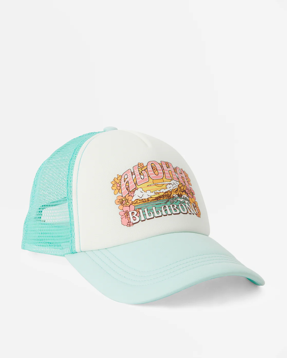 Billabong Across Waves Trucker Hat - Tropical Blue -Biliabong Outlet