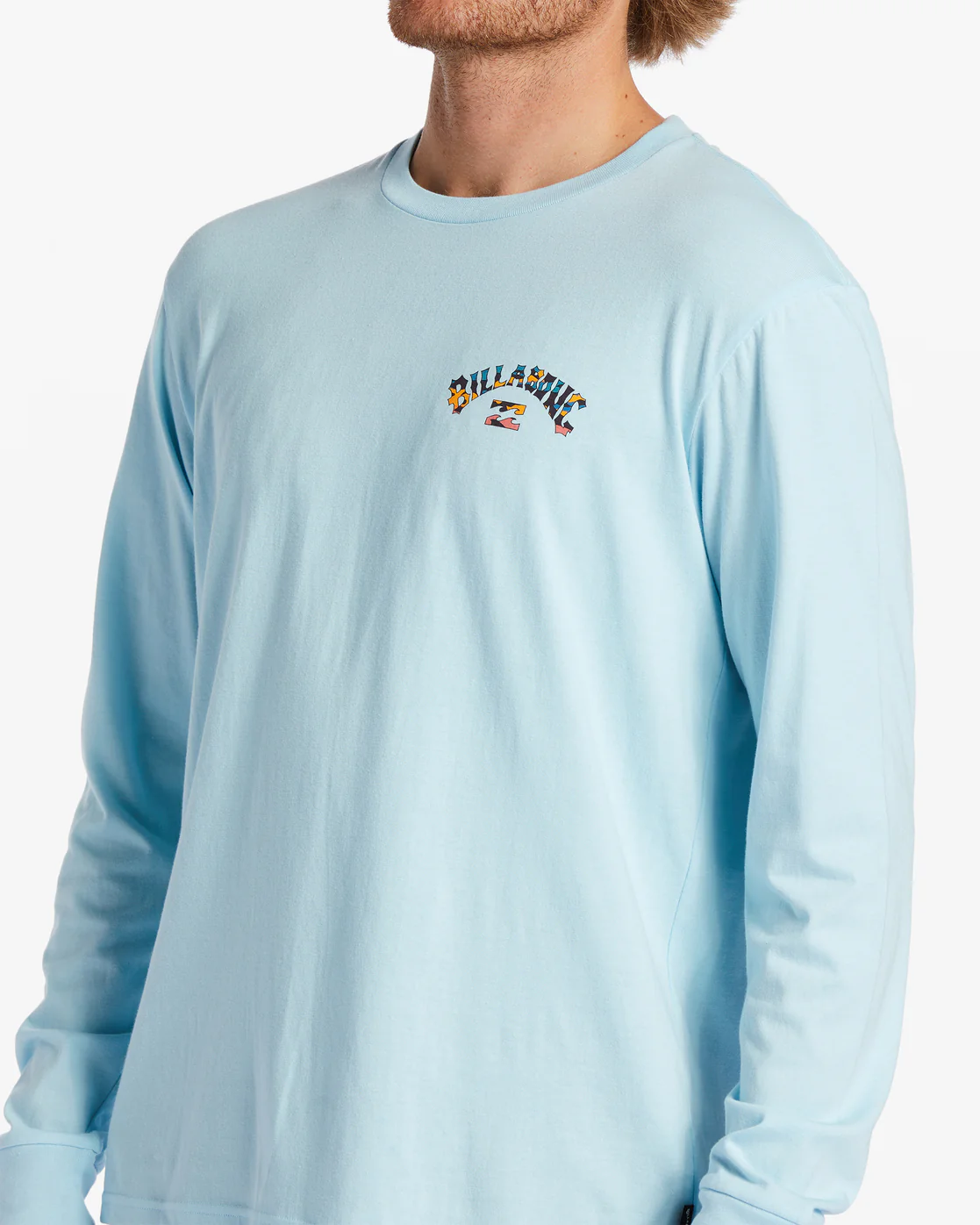 Billabong Arch Fill Long Sleeve T-Shirt - Coastal Blue -Biliabong Outlet