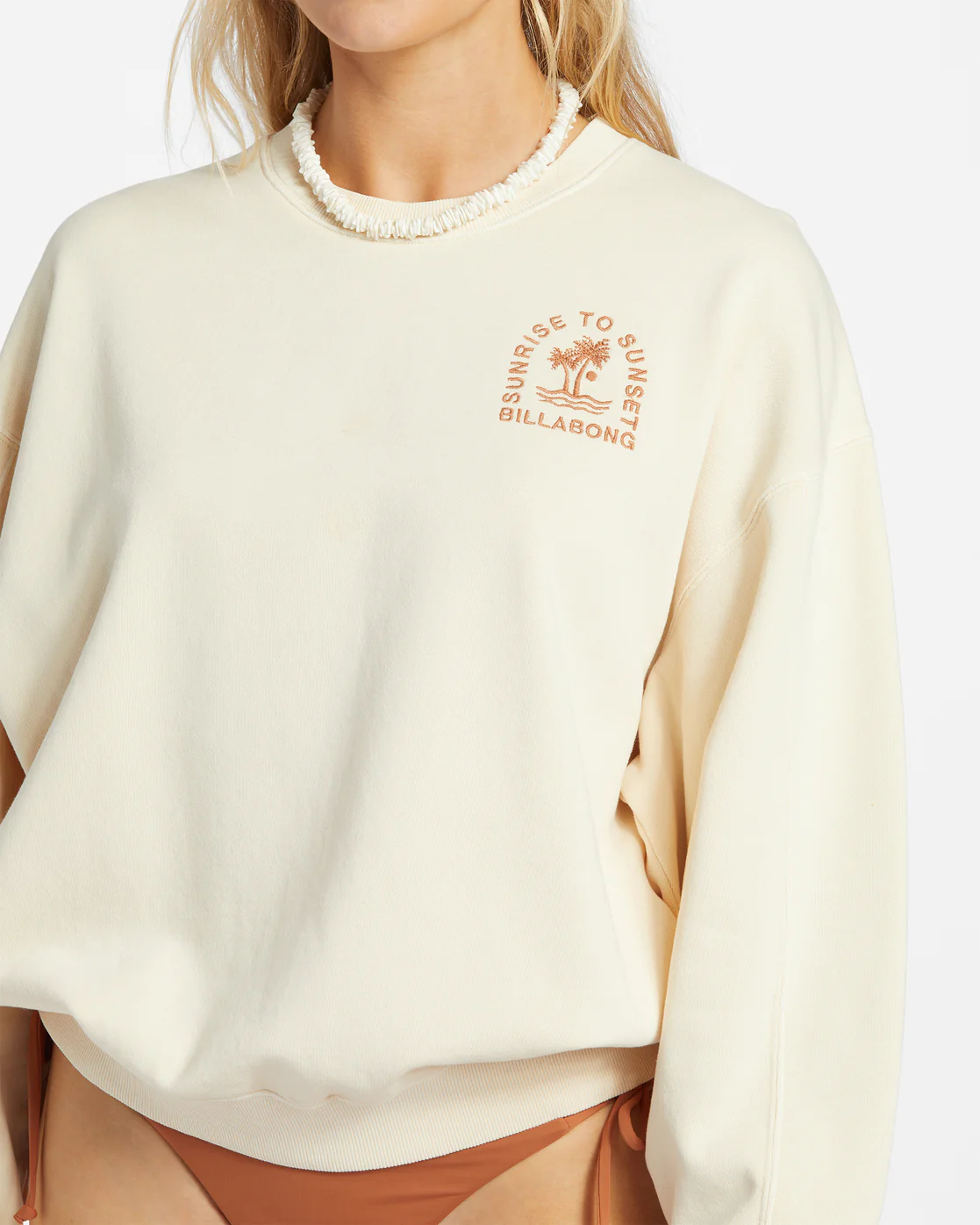 Billabong Kendal Crew Neck Sweatshirt - Whitecap -Biliabong Outlet