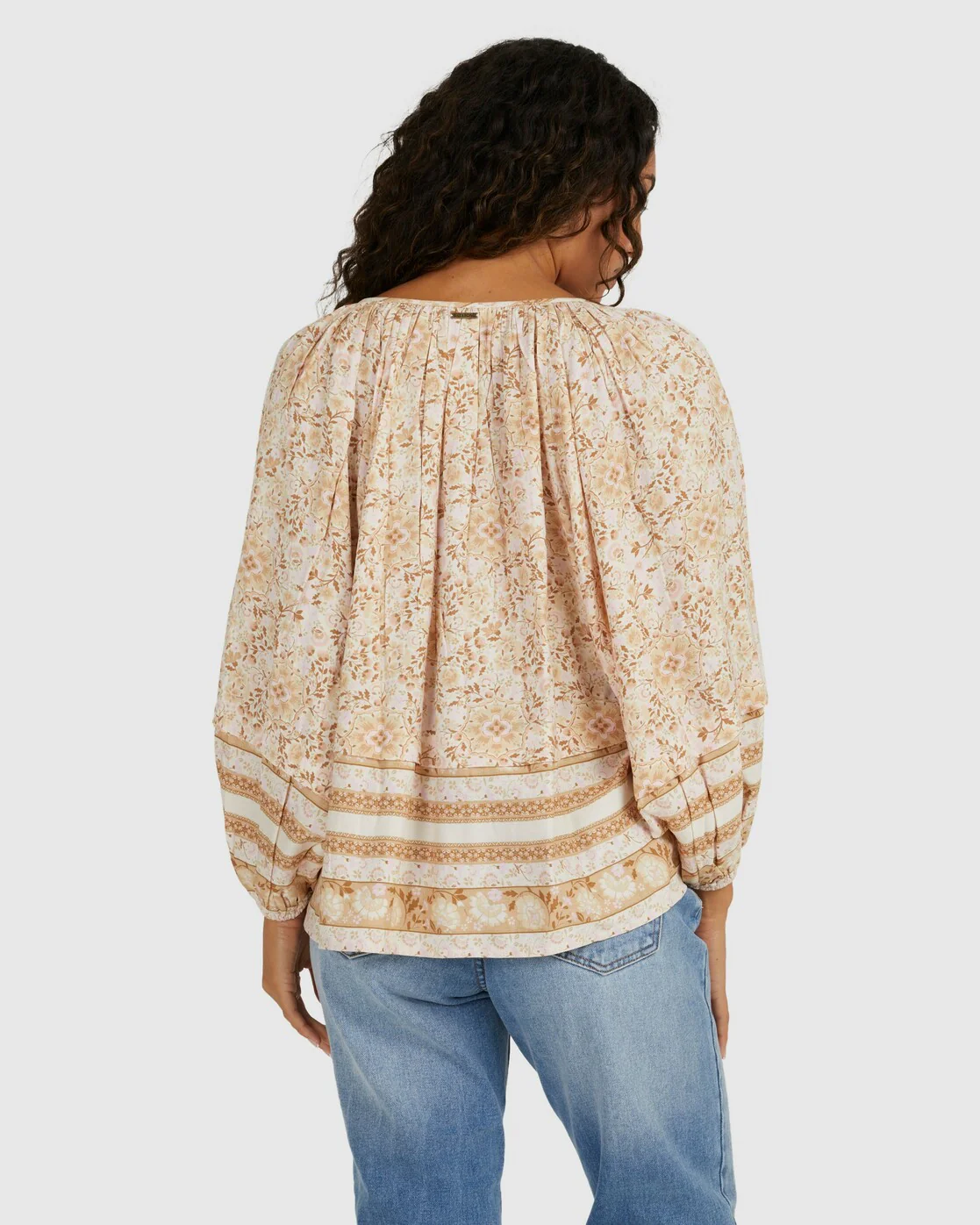 Billabong Seeker Top Long Sleeve T-Shirt - Beige -Biliabong Outlet