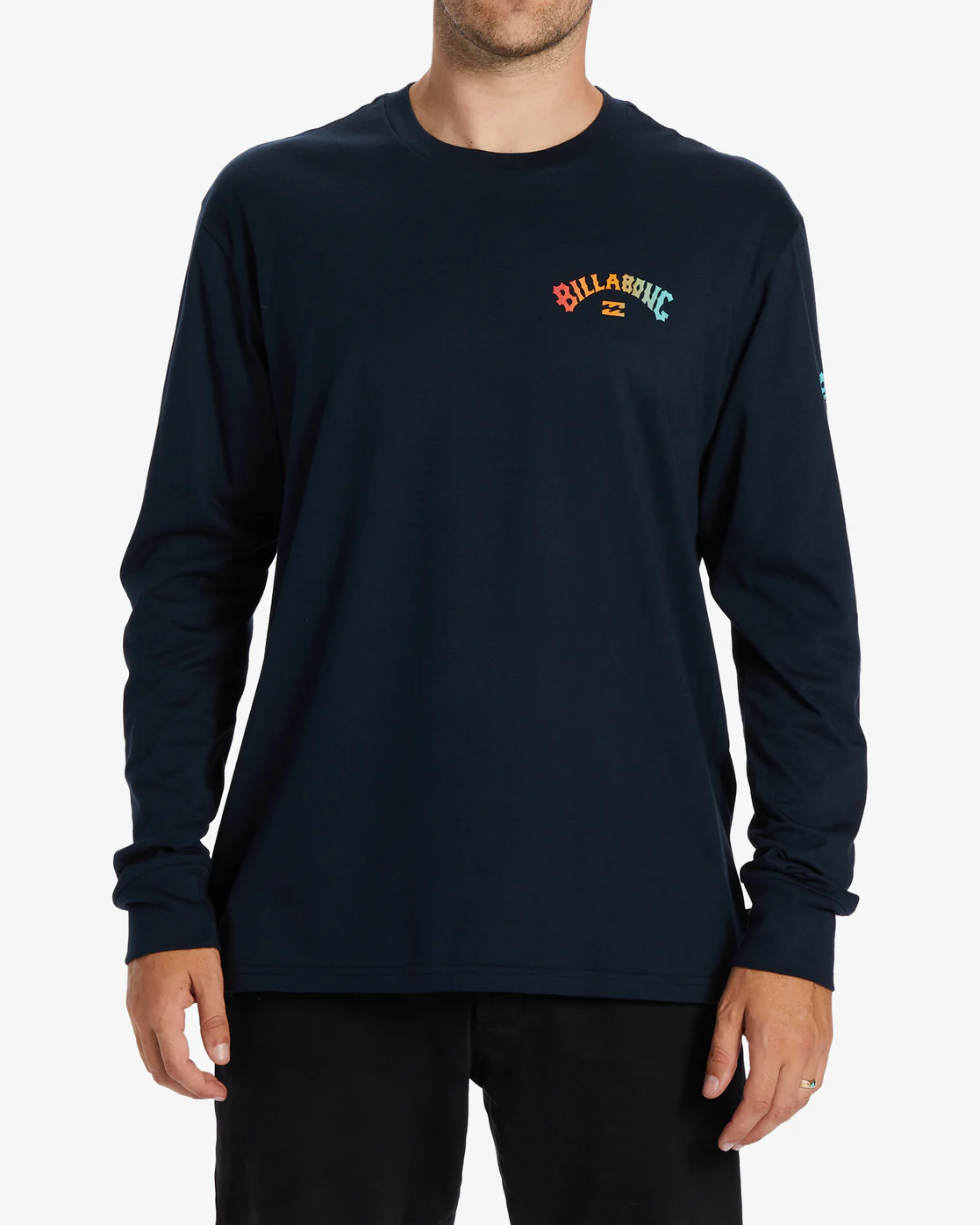 Billabong Snaking Arches Long Sleeve T-Shirt - Navy -Biliabong Outlet