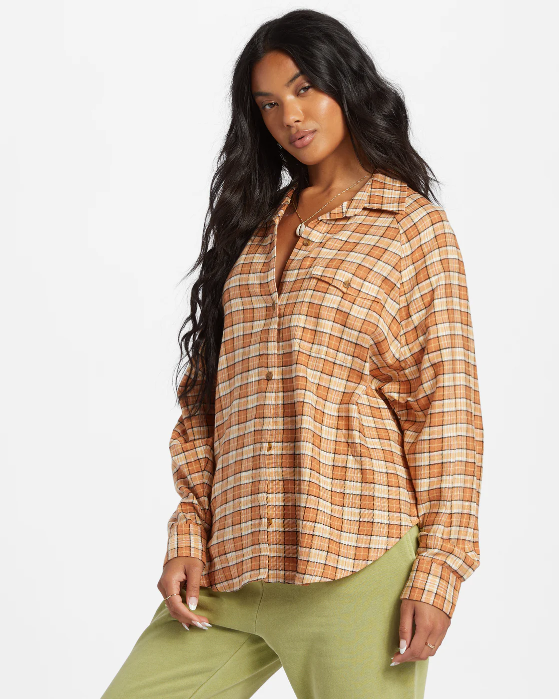 Billabong Best Time Long Sleeve Shirt - Toffee -Biliabong Outlet