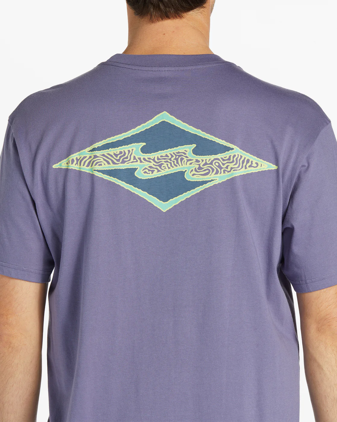 Billabong Crayon Wave Short Sleeve T-Shirt - Dusty Grape -Biliabong Outlet