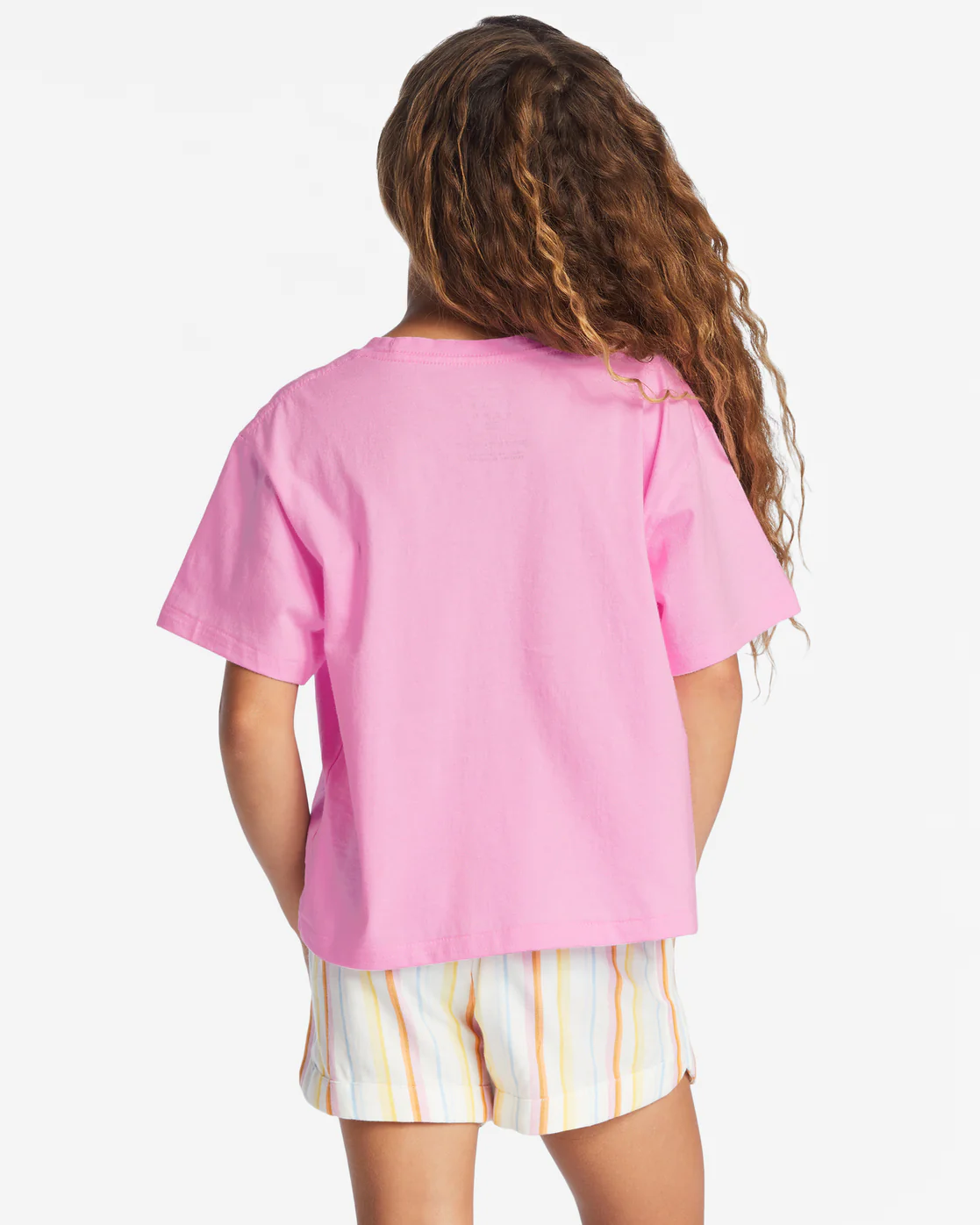 Billabong Girls Golden Days T-Shirt - Pink Trails -Biliabong Outlet
