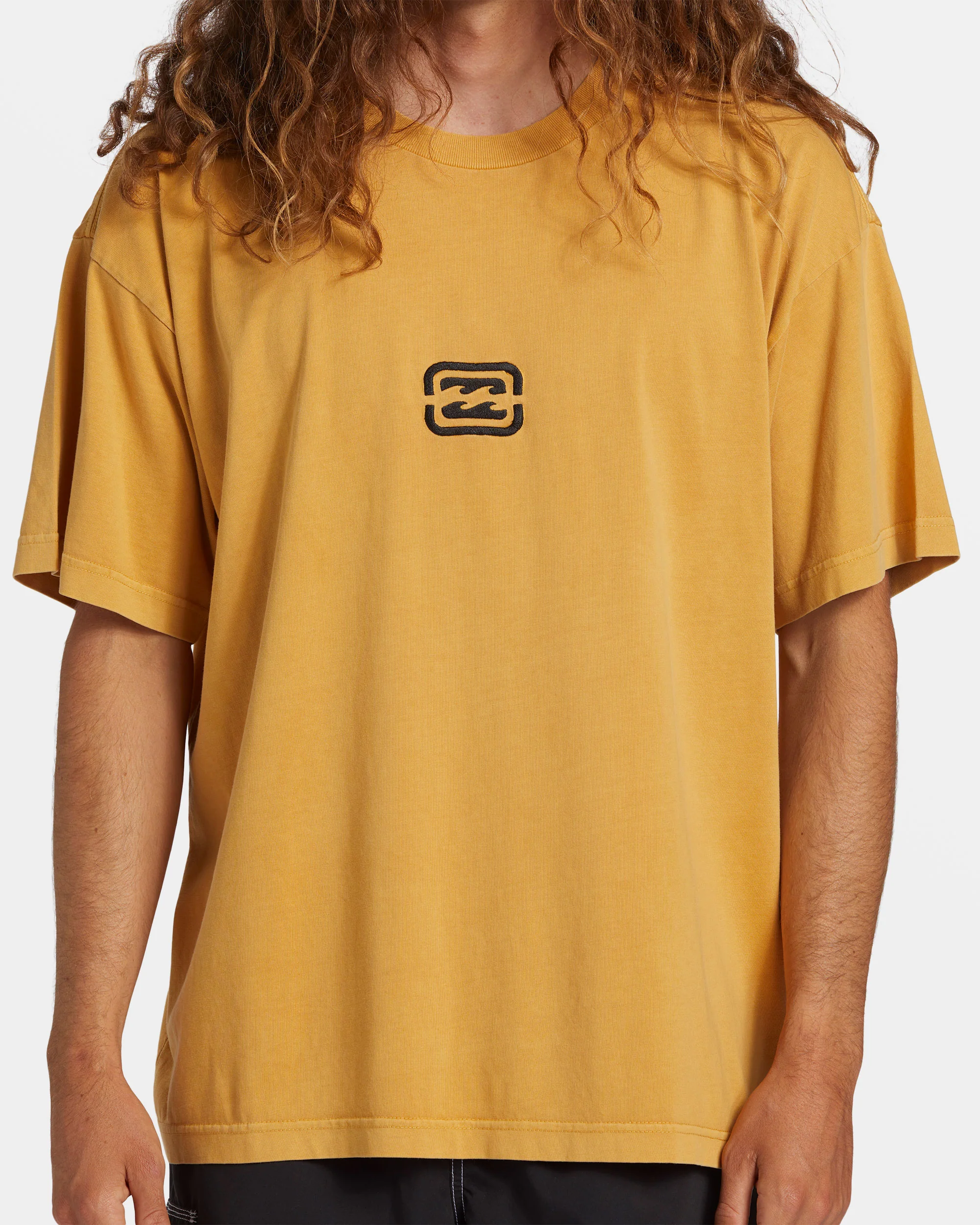 Billabong Bracket Wave OG T-Shirt - Mustard -Biliabong Outlet