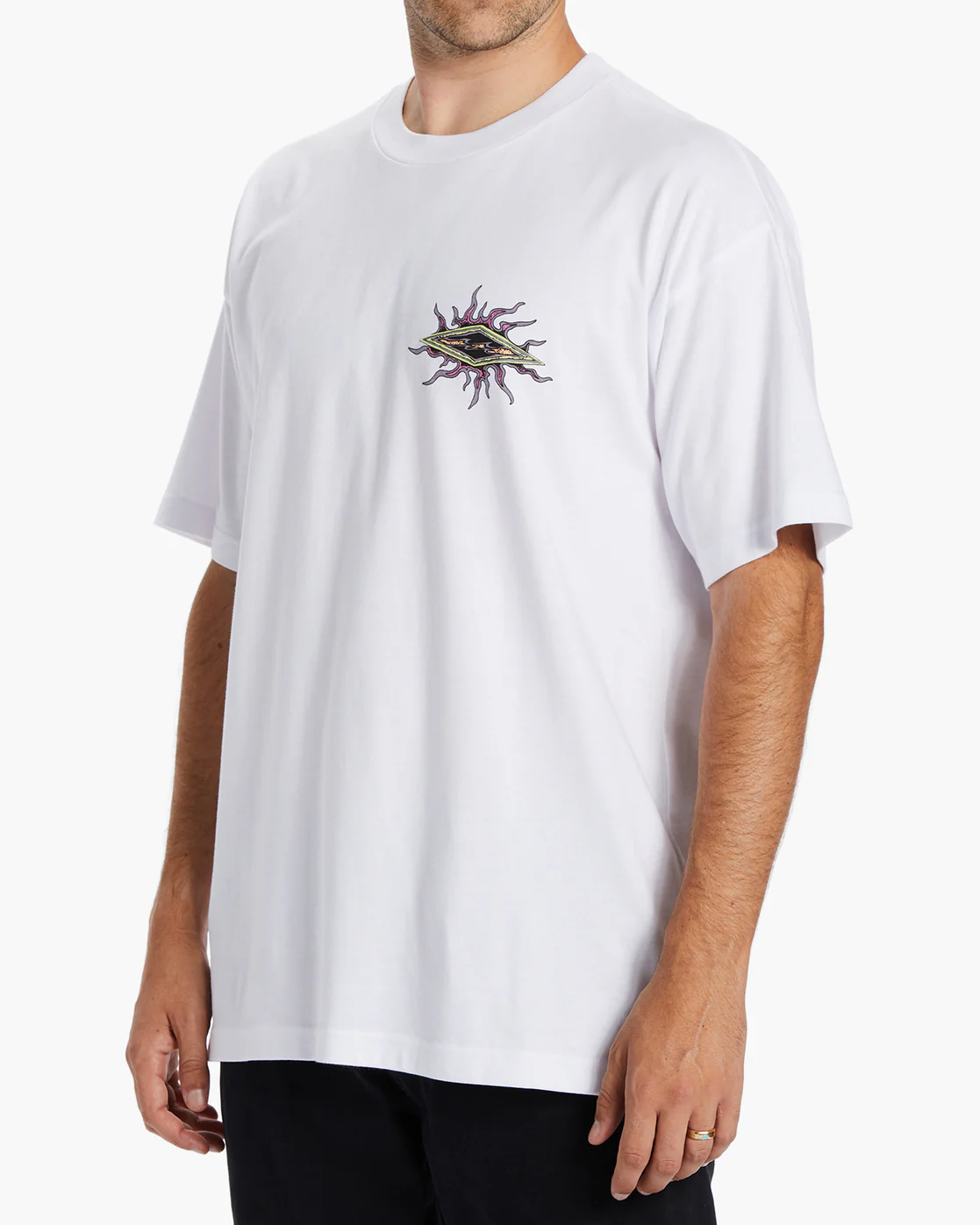 Billabong Sun Warp T-Shirt - White -Biliabong Outlet