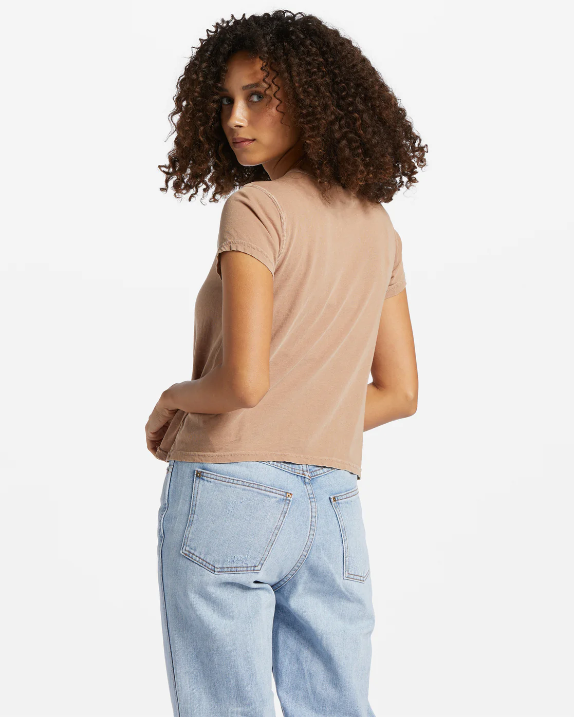 Billabong Better Then Basic Short Sleeve T-Shirt - Stone -Biliabong Outlet