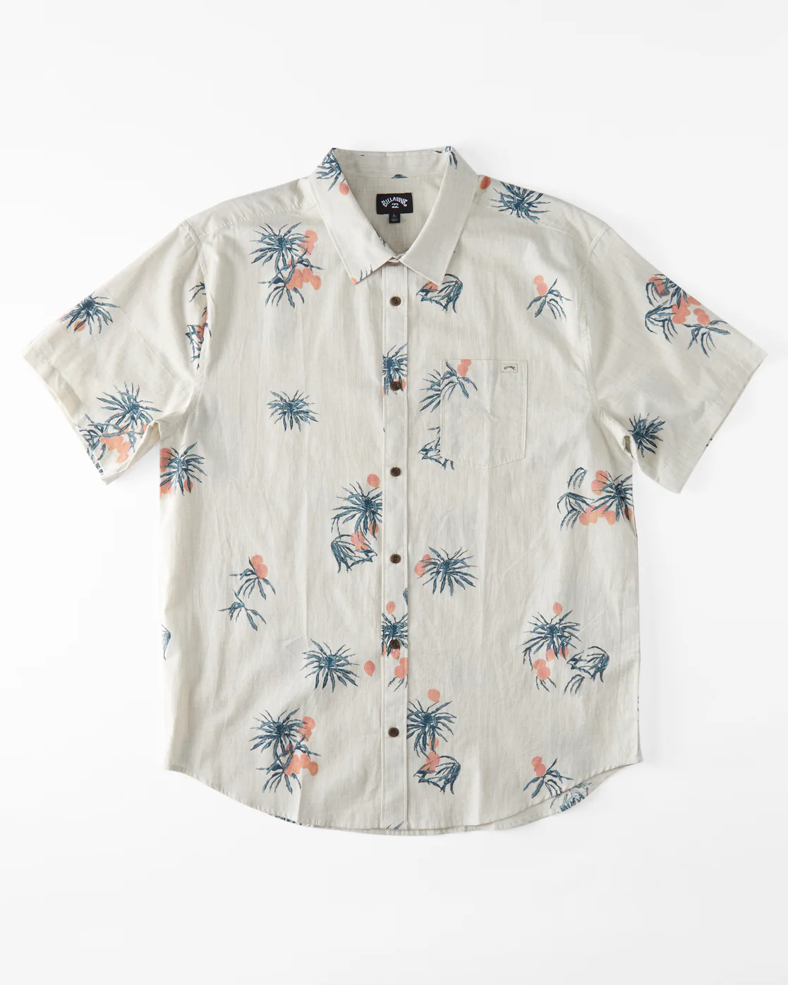 Billabong Sundays Mini Short Sleeve Shirt - Oyster -Biliabong Outlet