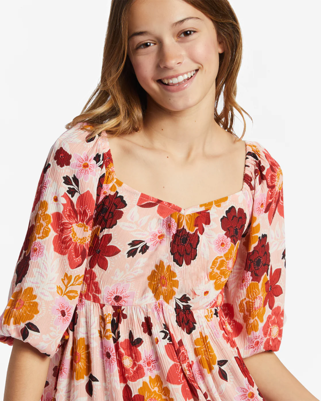 Billabong Girls Swept Away Jr Dress - Soft Blush -Biliabong Outlet