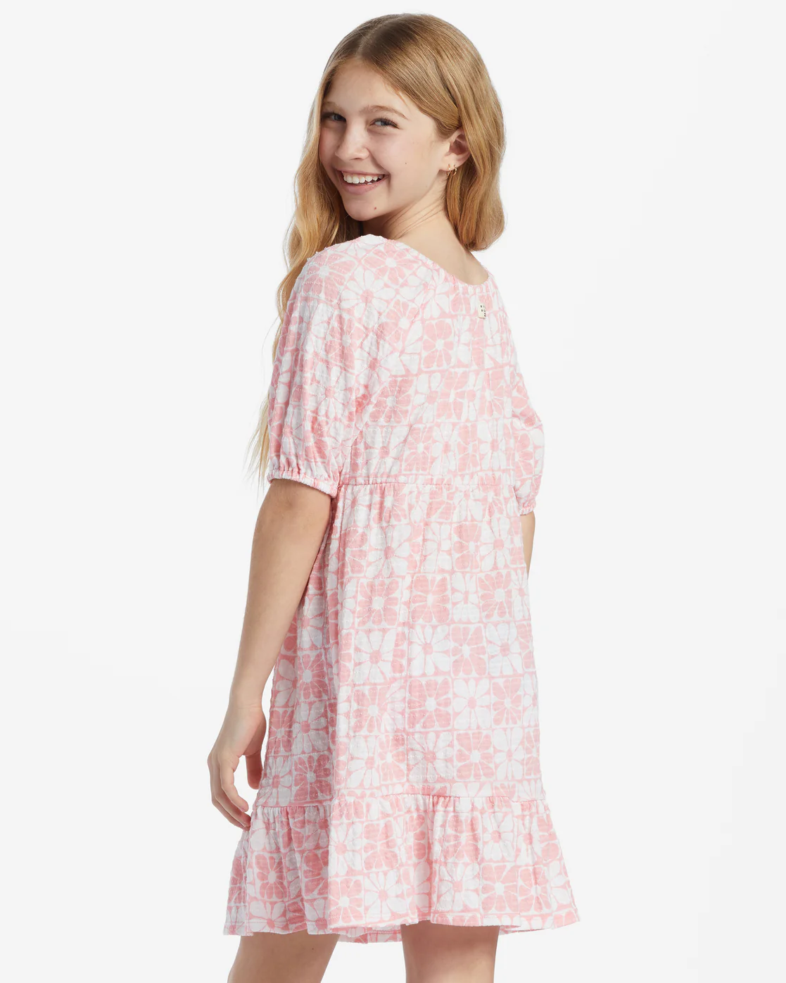 Billabong Girls Daisy Love Dress - Light Sorbet -Biliabong Outlet