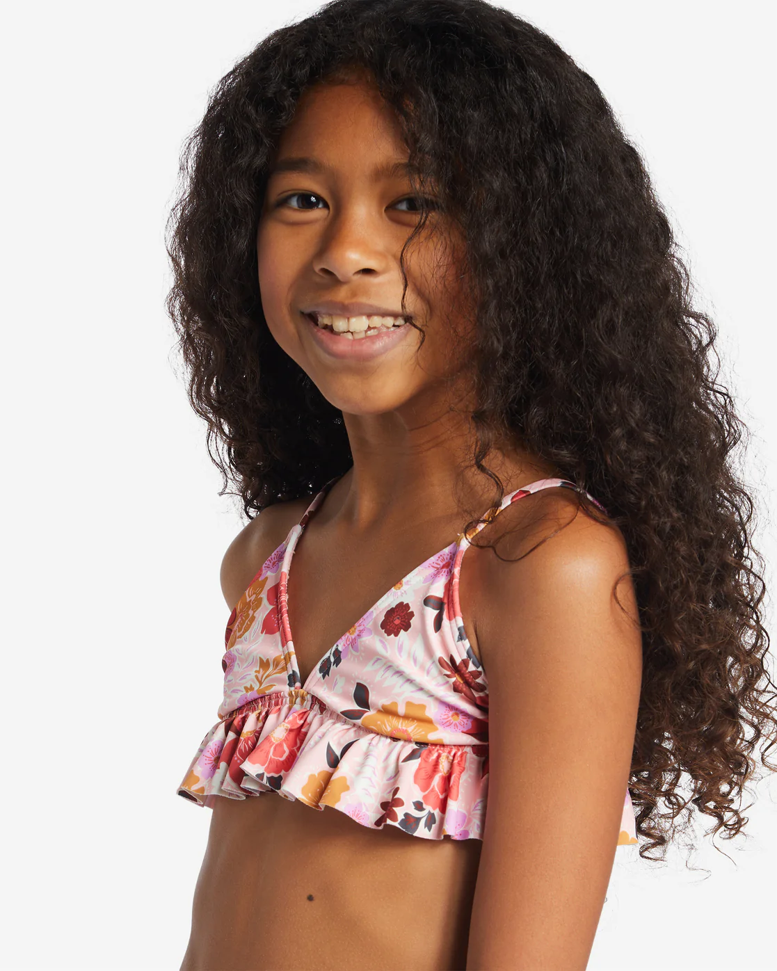 Billabong Girls A Dream Away Ruffle Tri Set Bikini Set - Multi -Biliabong Outlet