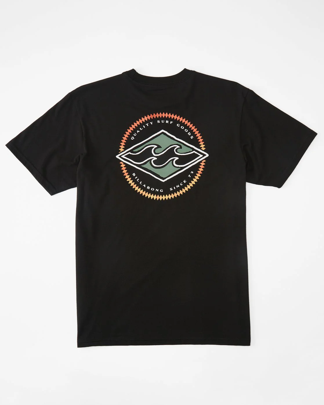 Billabong Rotor Diamond Short Sleeve T-Shirt - Black -Biliabong Outlet