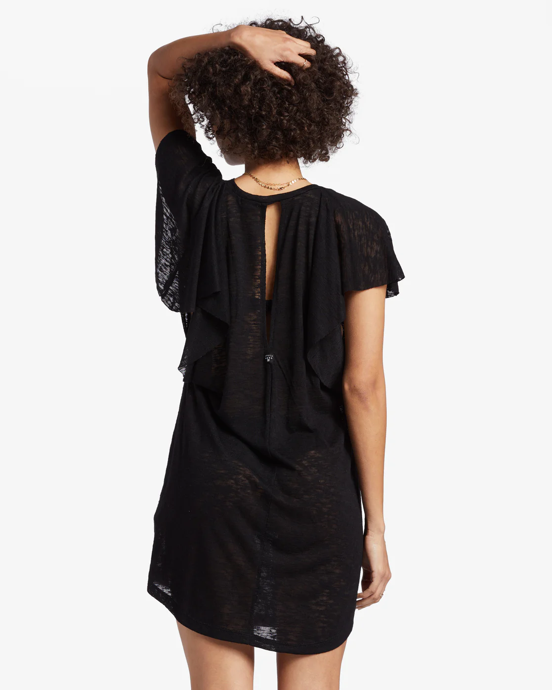 Billabong Out For Waves Cover-Up Dress - Black Pebble -Biliabong Outlet