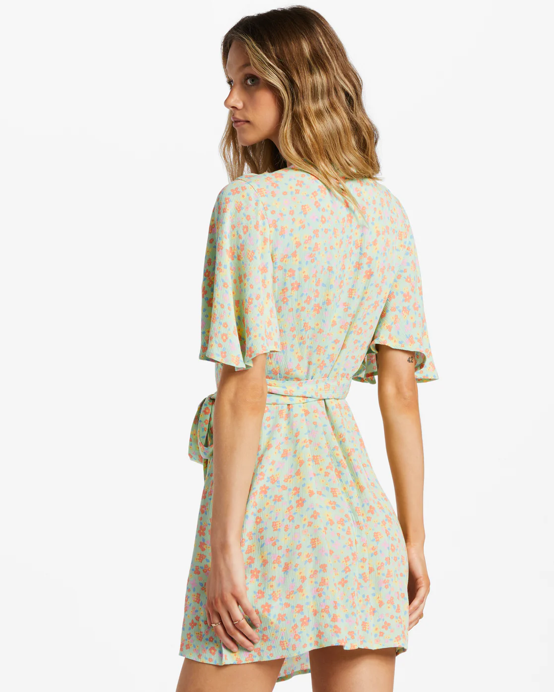 Billabong All For You Mini Dress - Spearmint -Biliabong Outlet