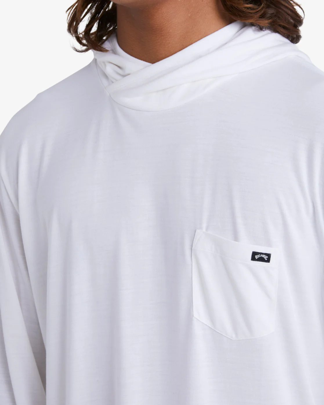 Billabong Eclipse Hooded Long Sleeve Surf T-Shirt - White -Biliabong Outlet