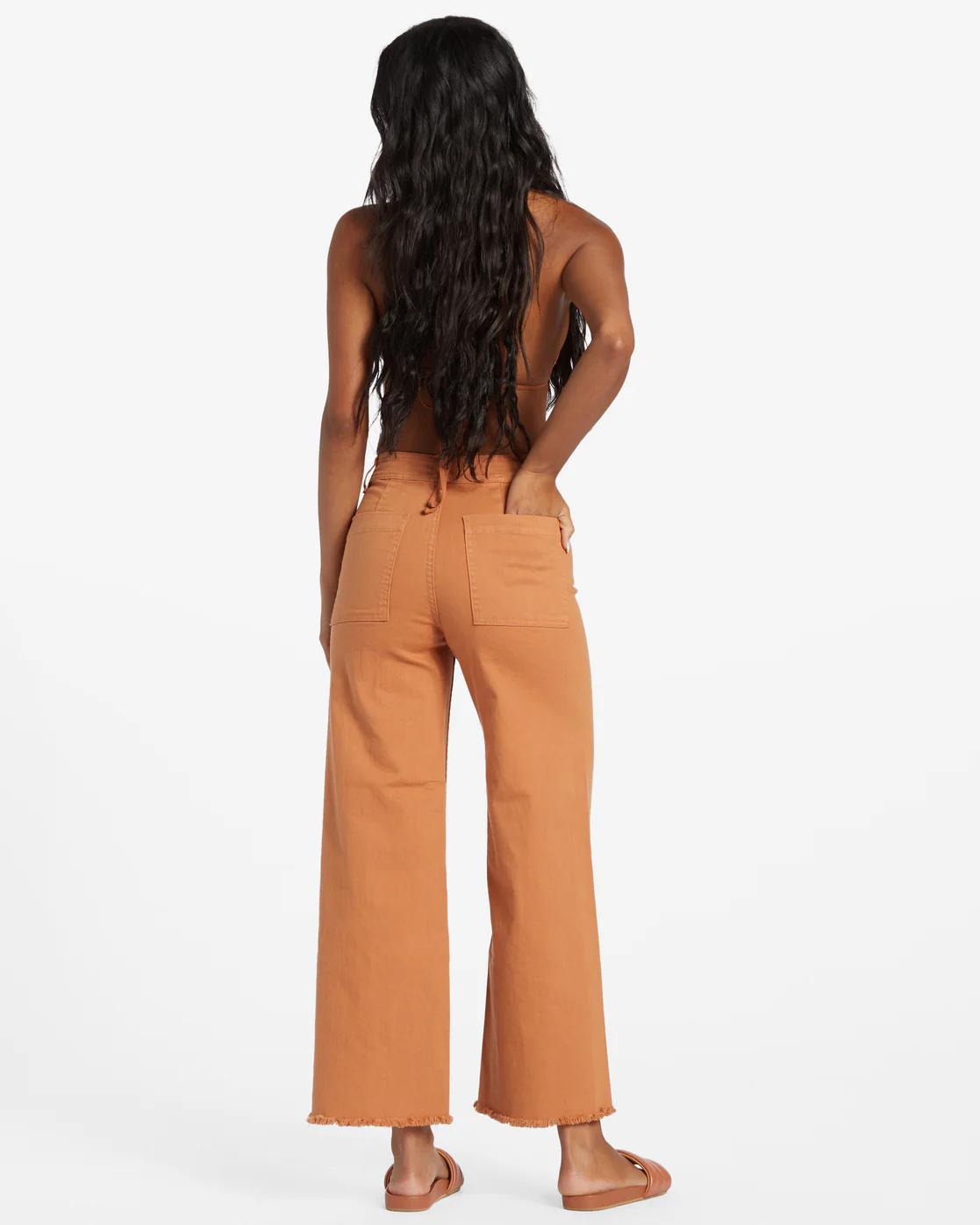 Billabong Free Fall High-Waist Pants - Toffee -Biliabong Outlet