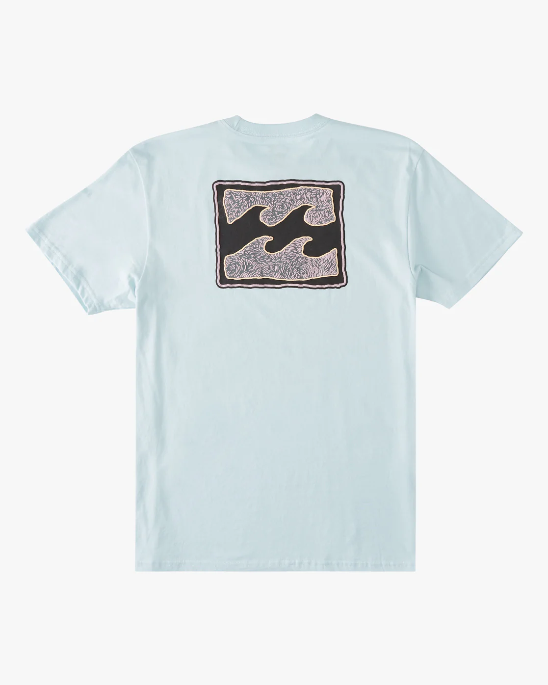 Billabong Crayon Wave Short Sleeve T-Shirt - Coastal Blue -Biliabong Outlet