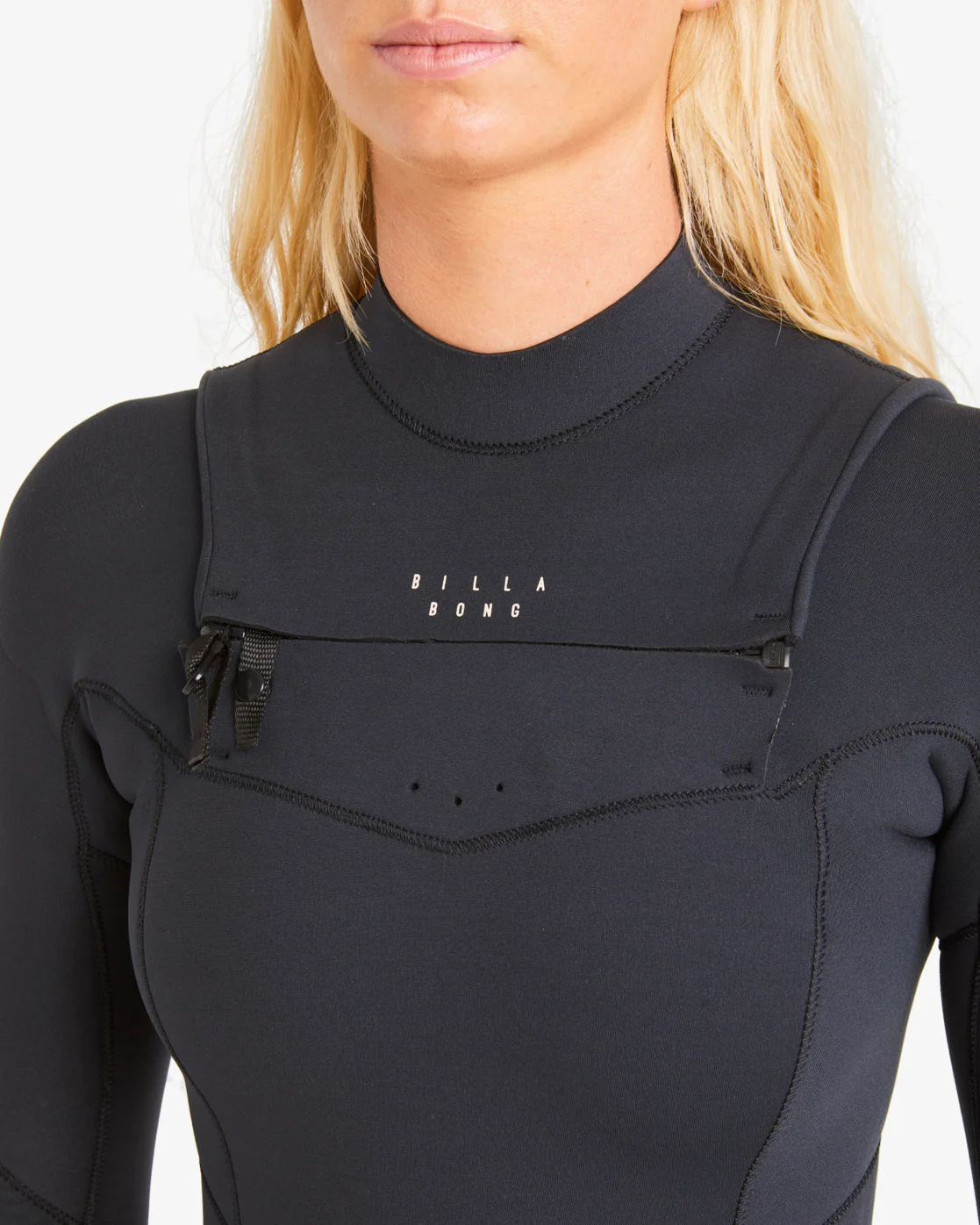 Billabong 4/3 Salty Dayz Chest Zip Full Wetsuit - Black -Biliabong Outlet