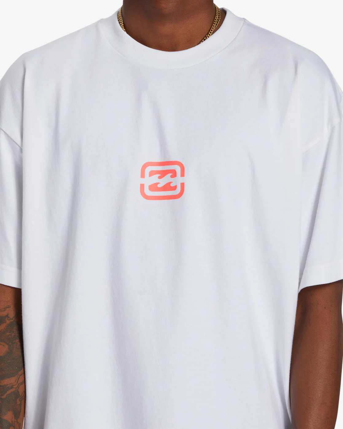 Billabong Bracket Wave OG Short Sleeve T-Shirt - White -Biliabong Outlet