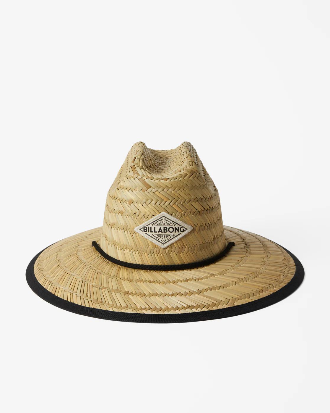 Billabong Tipton Straw Lifeguard Hat - Black Pebble 2 -Biliabong Outlet