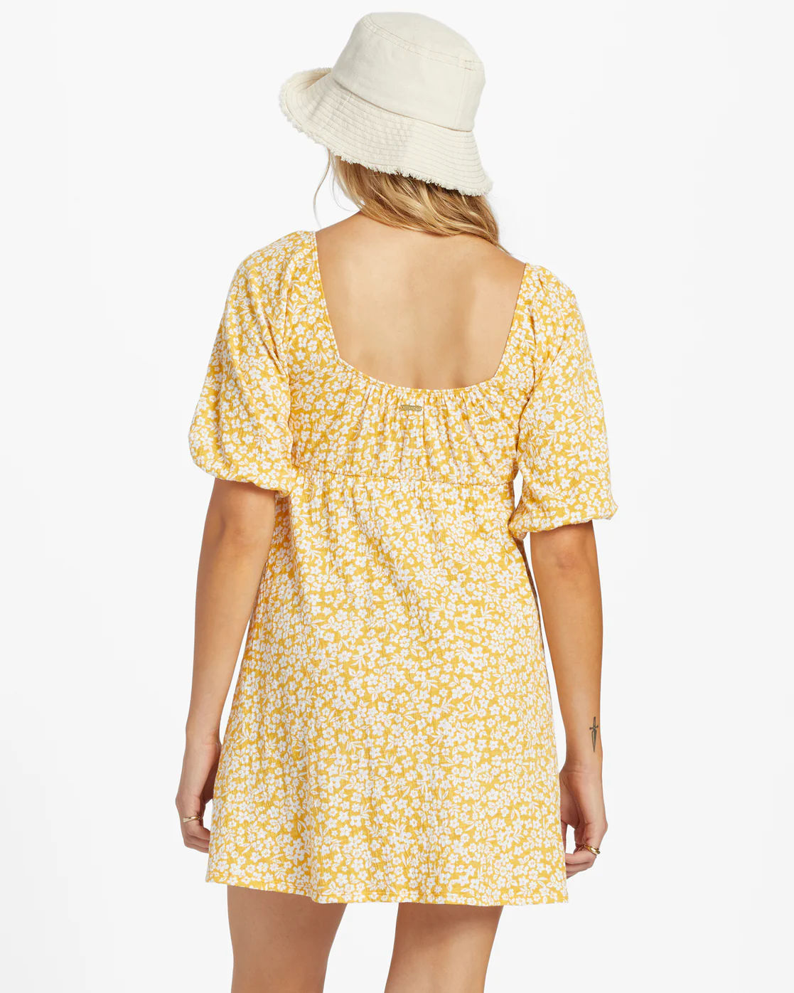 Billabong Daisy Wave Dress - Sandy Gold -Biliabong Outlet