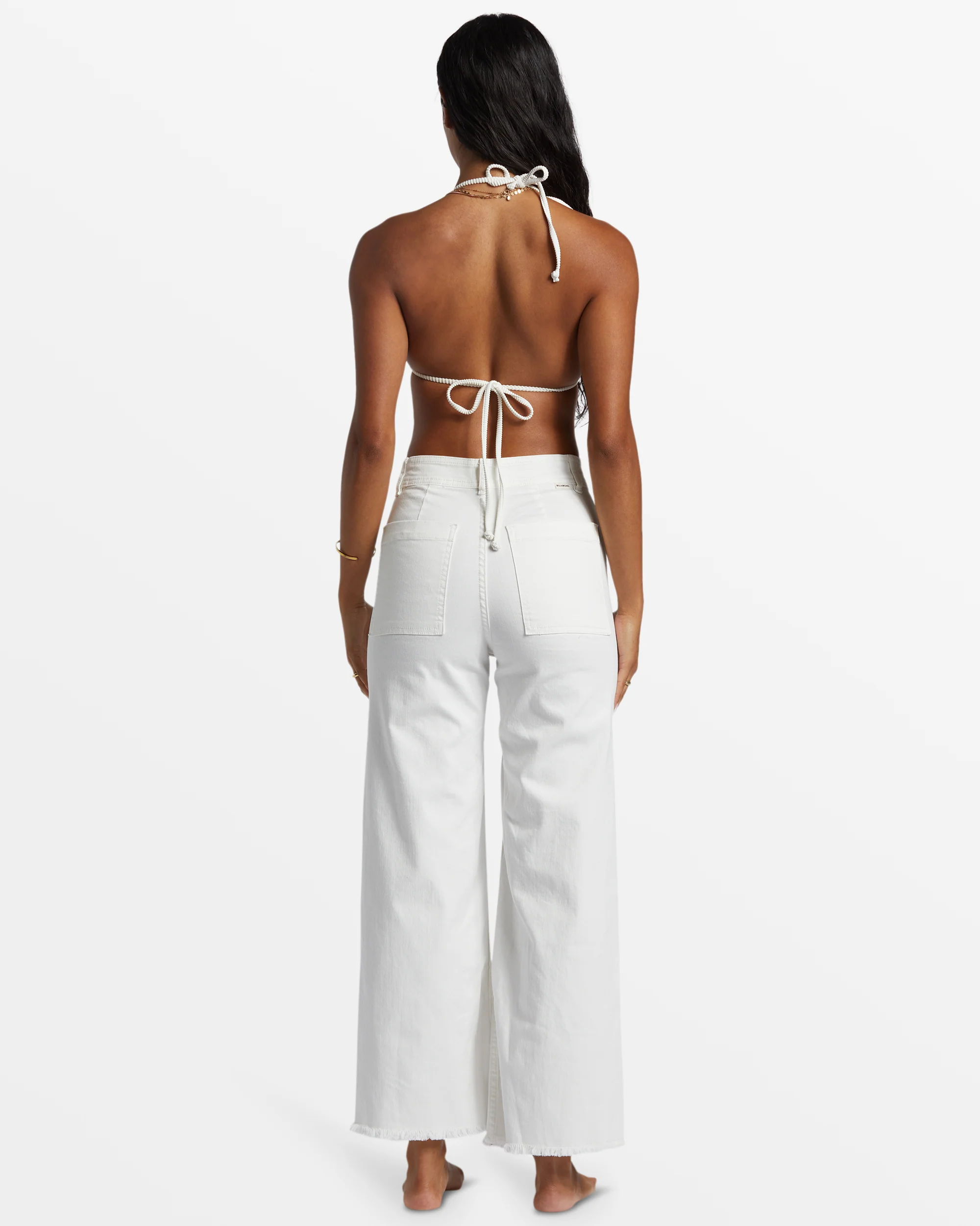 Billabong Free Fall High-Waist Pants - Salt Crystal 1 -Biliabong Outlet
