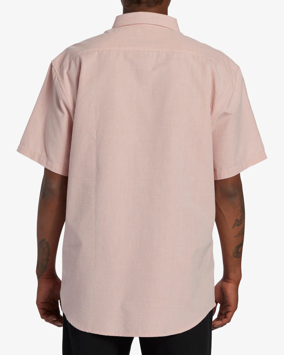 Billabong All Day Short Sleeve Shirt - Dusty Pink -Biliabong Outlet