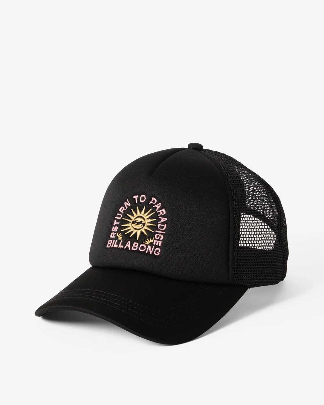 Billabong Across Waves Trucker Hat - Black Pebble 2 -Biliabong Outlet