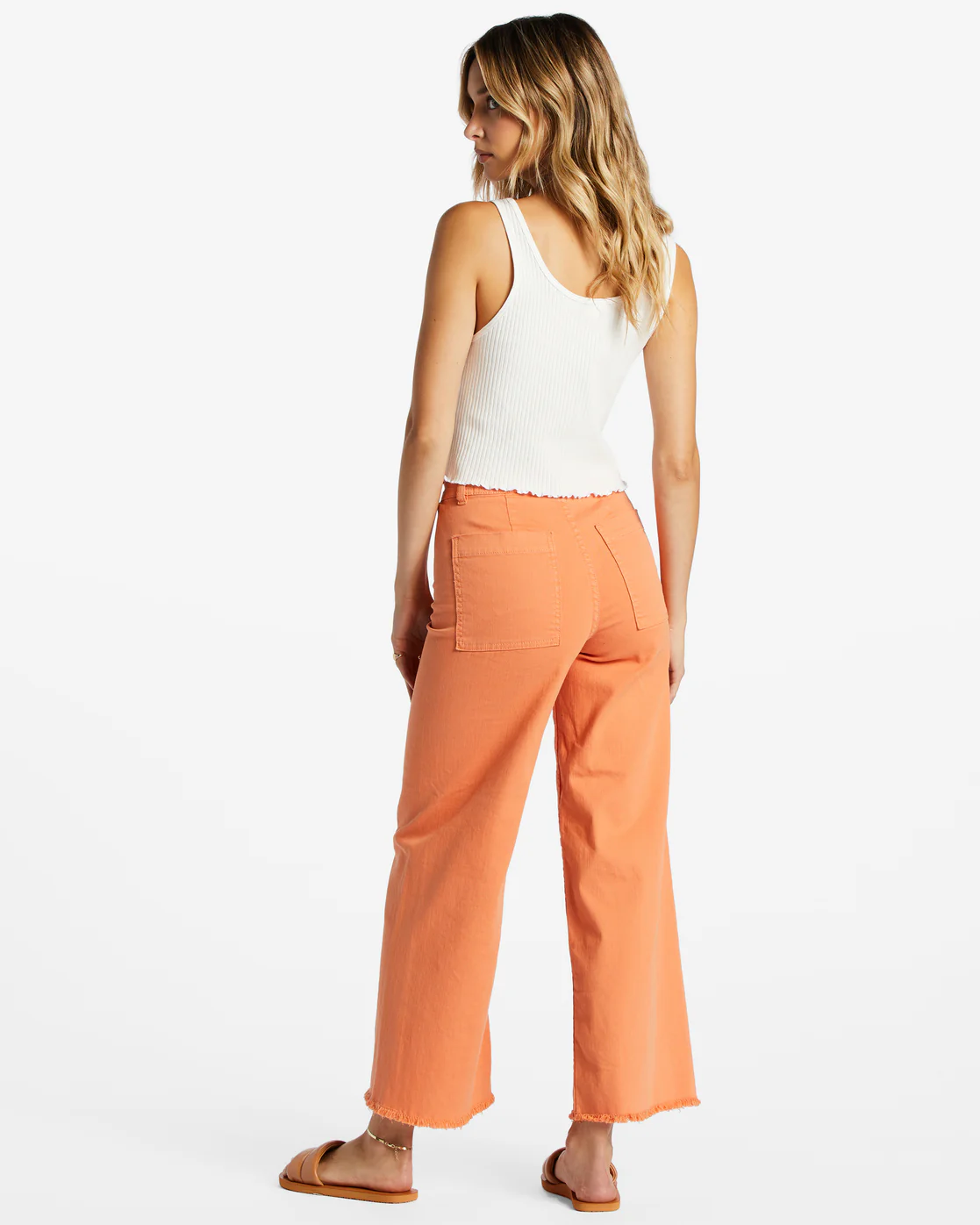 Billabong Free Fall High-Waist Pants - Orange Kiss -Biliabong Outlet