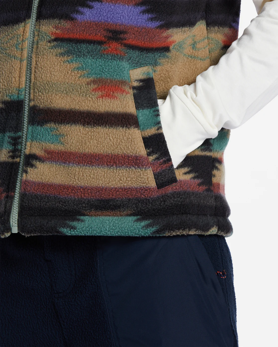 Billabong A/Div Trail Reversible Full-Zip Vest - Navy -Biliabong Outlet