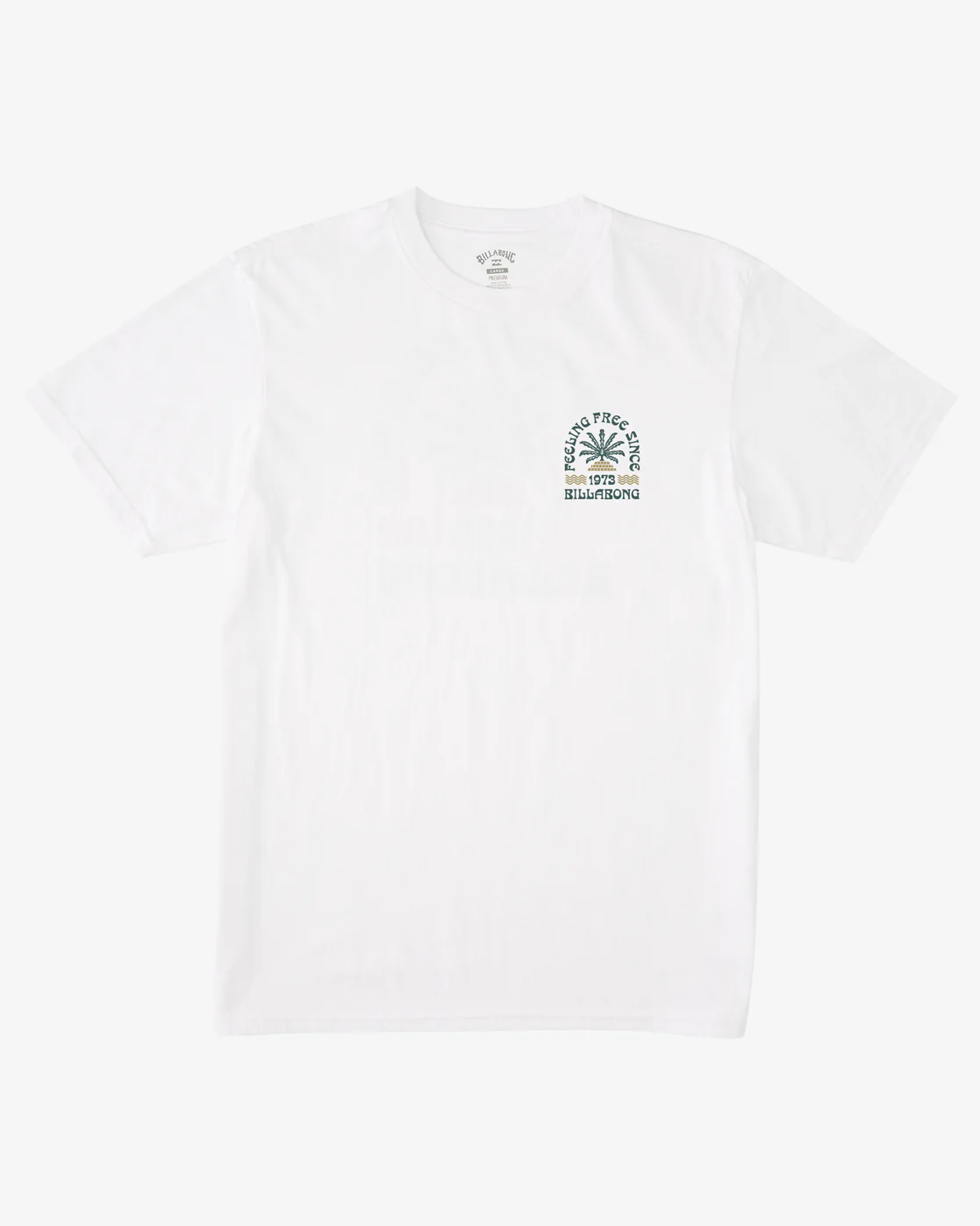 Billabong Steady Short Sleeve T-Shirt - White -Biliabong Outlet
