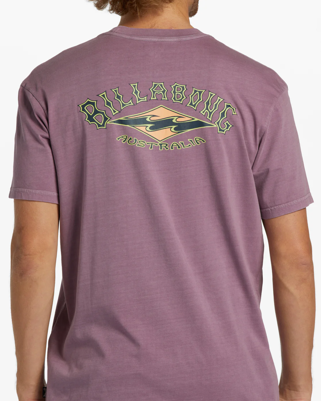 Billabong Arch OG Short Sleeve Wave Washed T-Shirt - Washed Wine -Biliabong Outlet