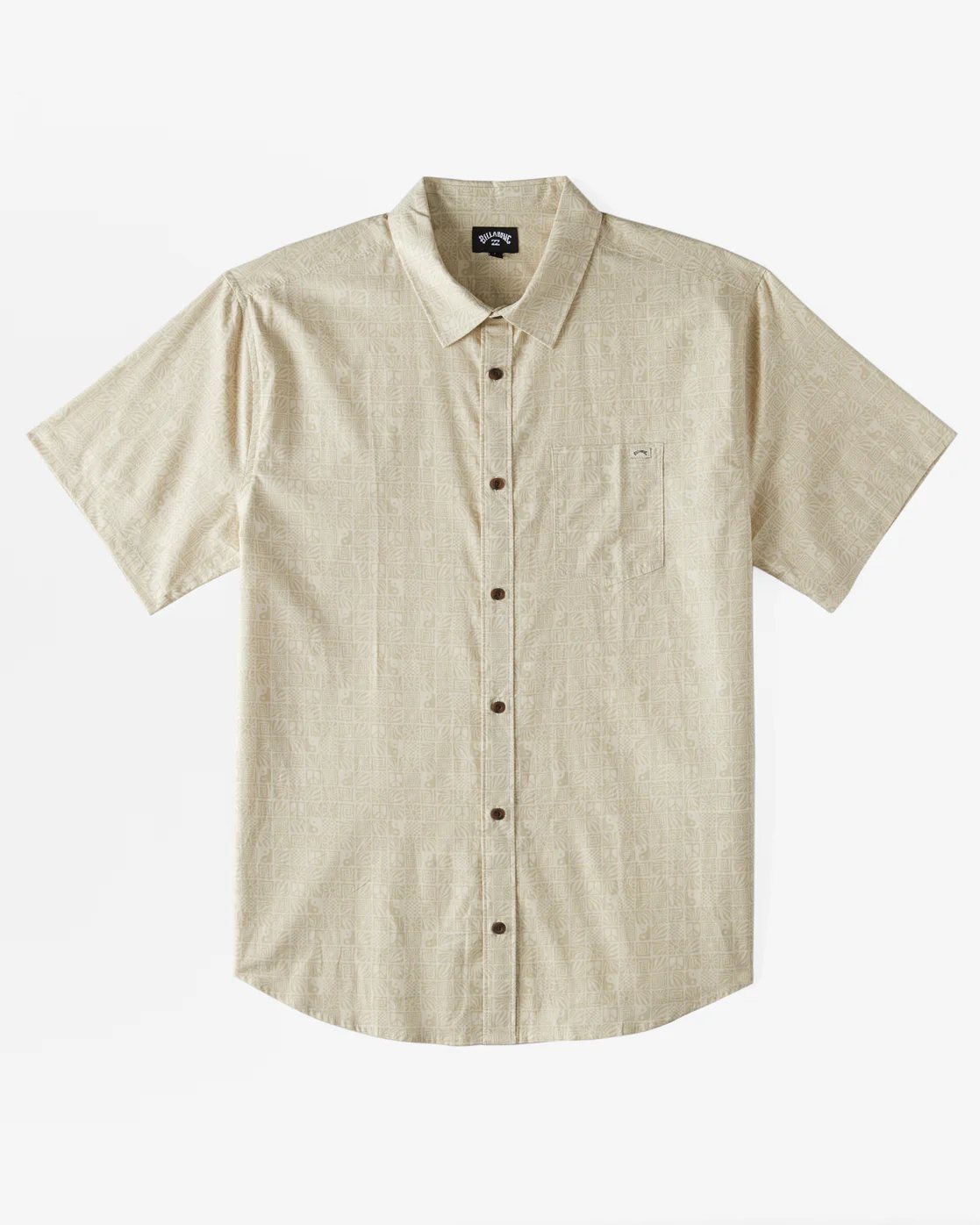 Billabong Sundays Mini Short Sleeve Shirt - Sand Dune -Biliabong Outlet