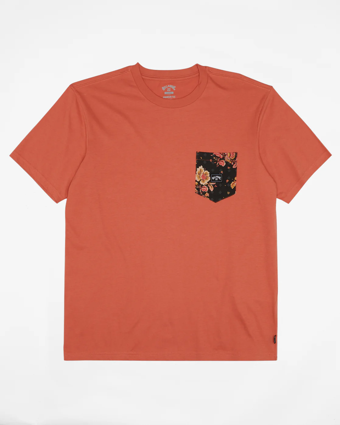 Billabong Team Pocket T-Shirt - Coral -Biliabong Outlet