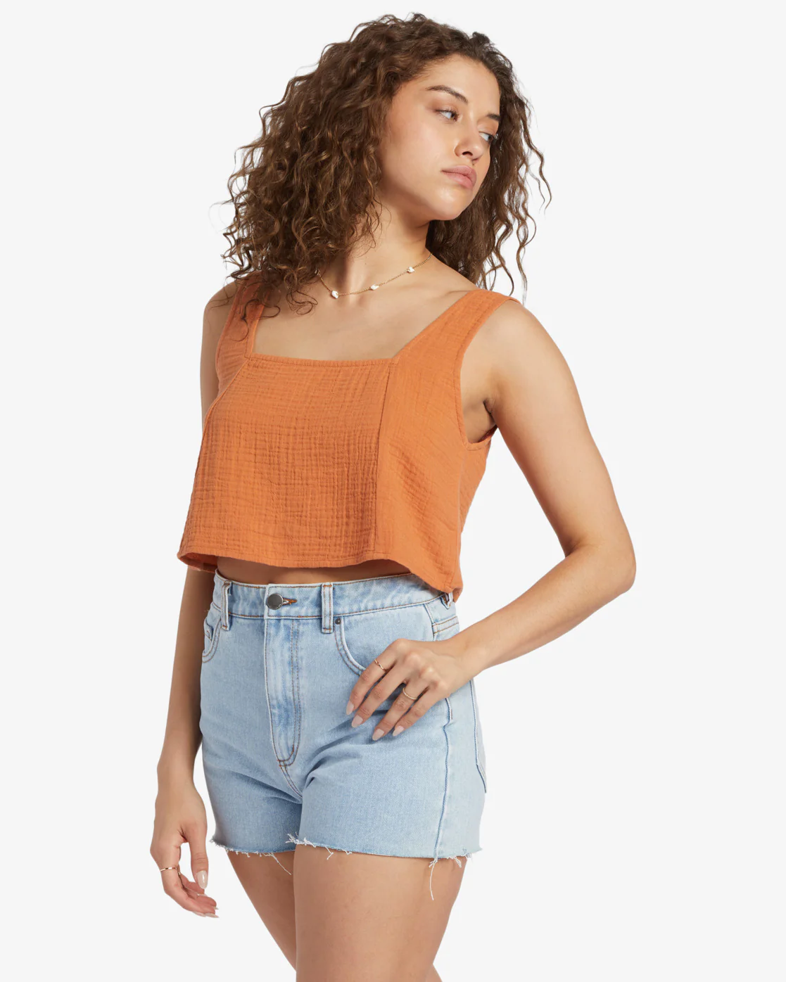 Billabong Open Skies Top Woven Shirt - Toffee -Biliabong Outlet