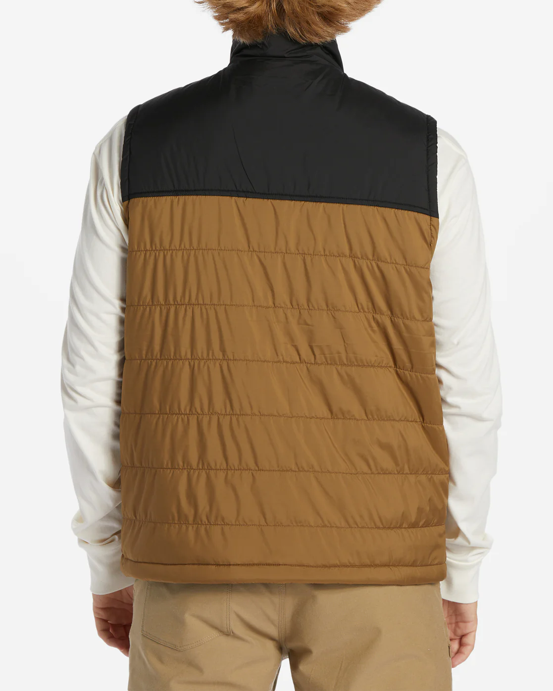Billabong Prism Vest Quilted Vest - Otter -Biliabong Outlet