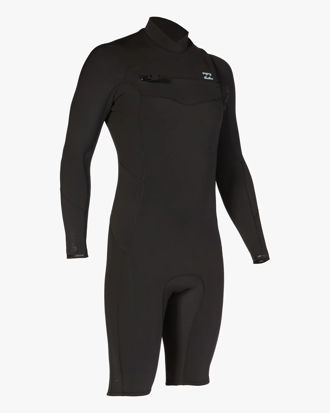 Billabong 2/2mm Absolute Long Sleeve Chest Zip Springsuit - Black -Biliabong Outlet