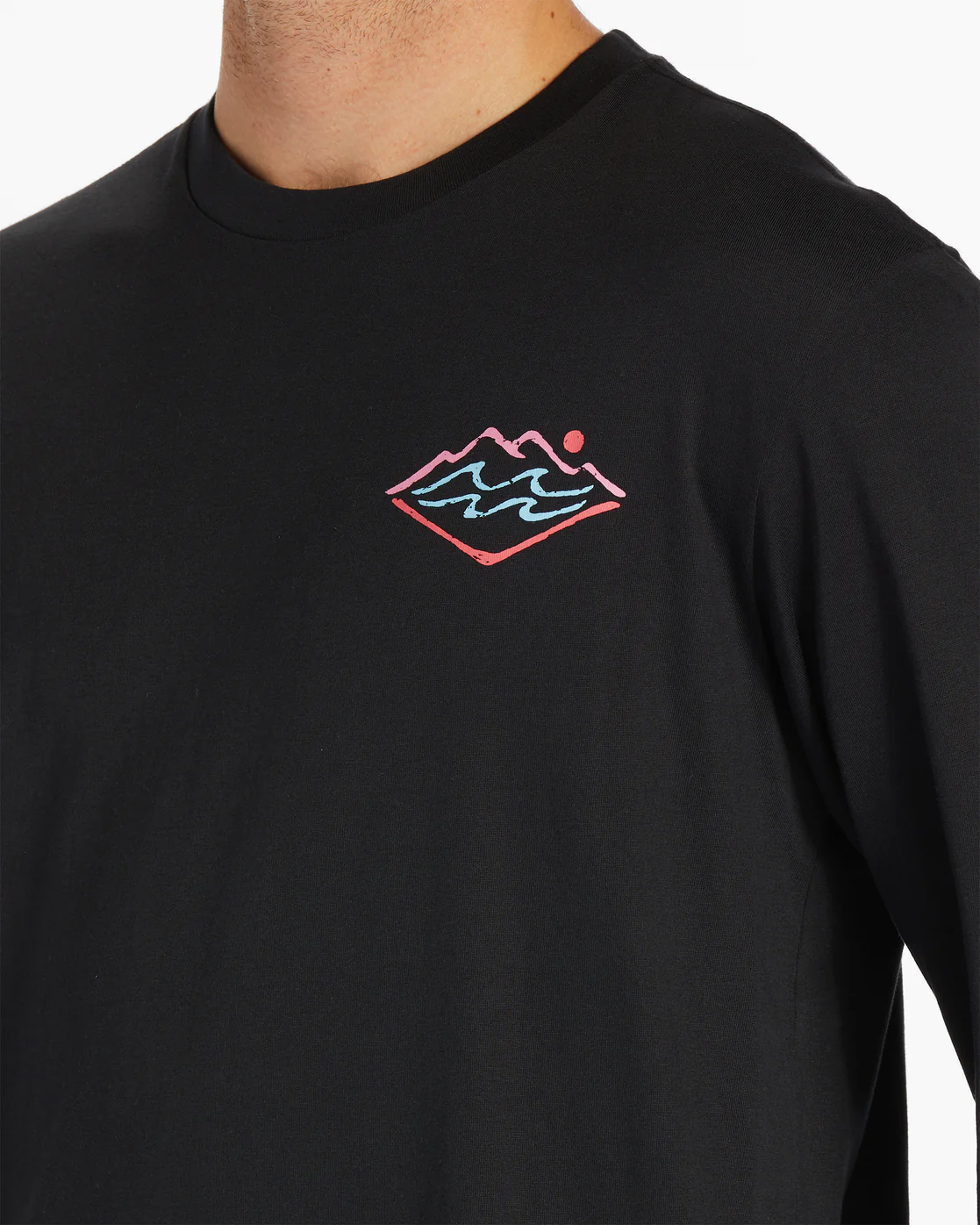 Billabong Summit Long Sleeve T-Shirt - Black -Biliabong Outlet