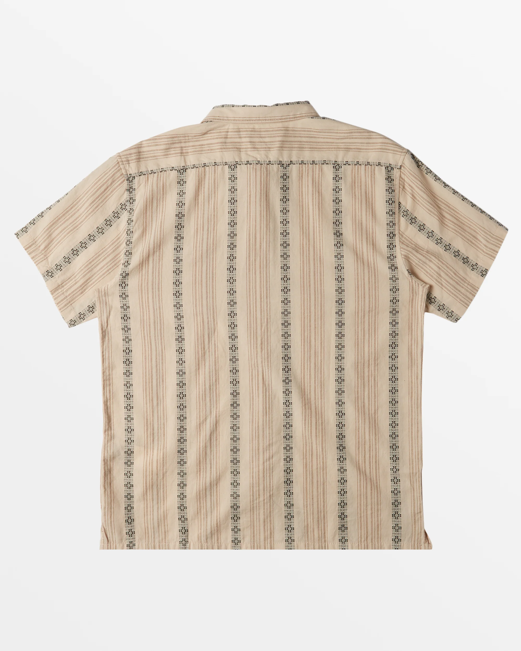 Billabong Sundays Jacquard Short Sleeve Shirt - Cream -Biliabong Outlet