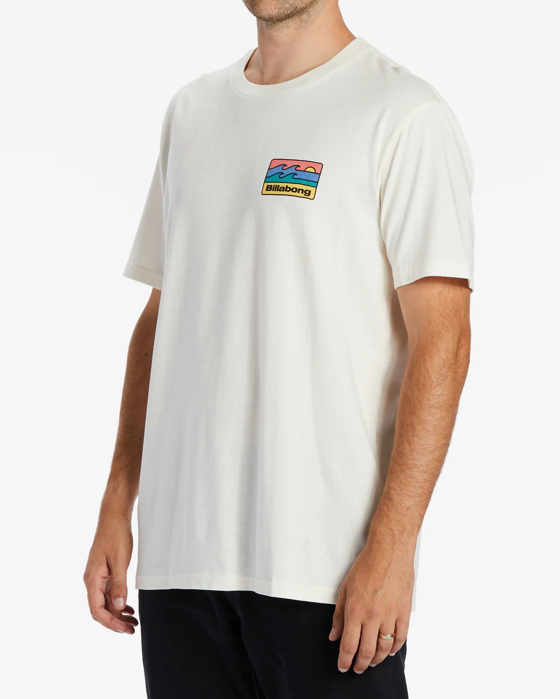 Billabong Walled T-Shirt - Off White -Biliabong Outlet
