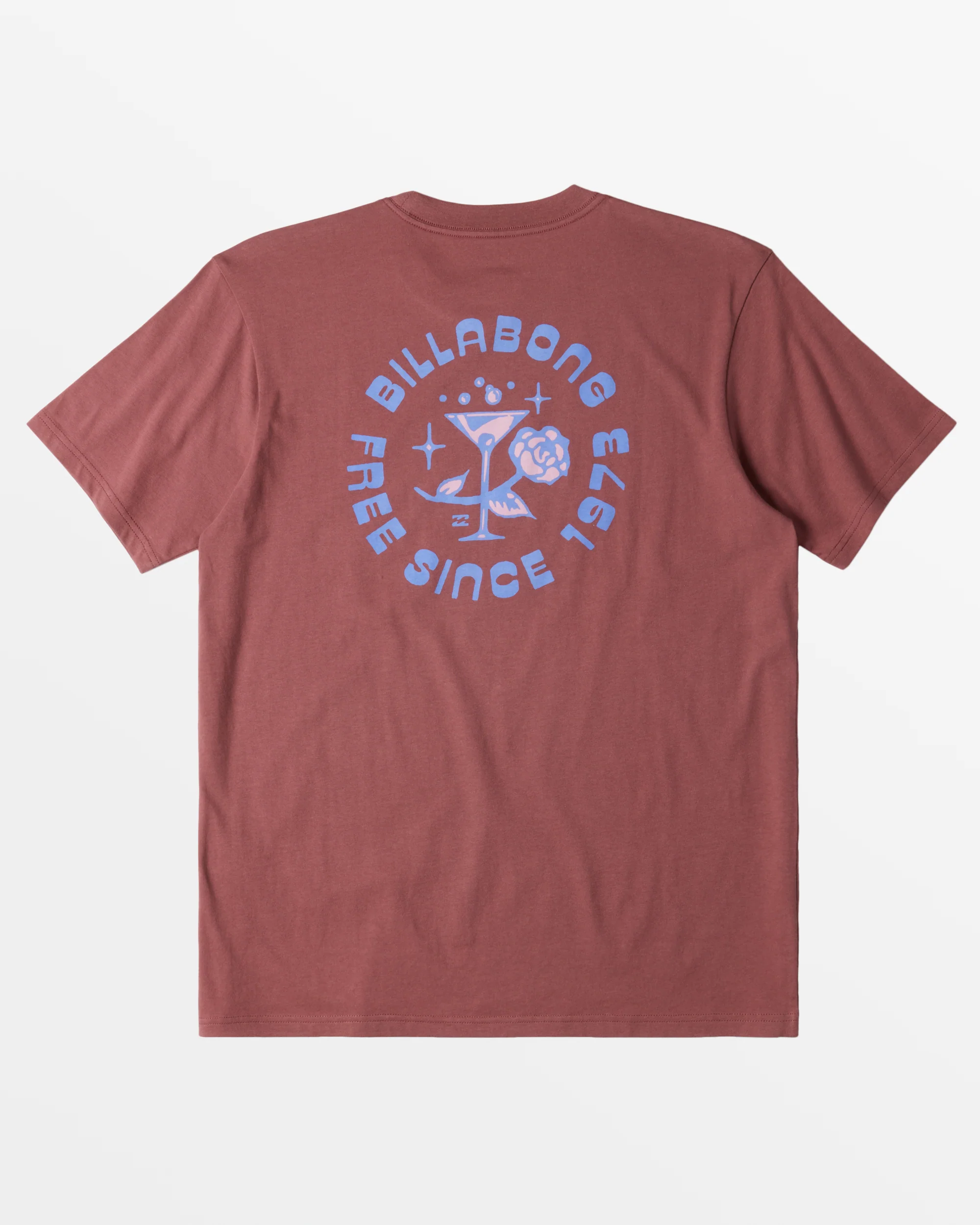 Billabong Passage T-Shirt - Dusty Red -Biliabong Outlet
