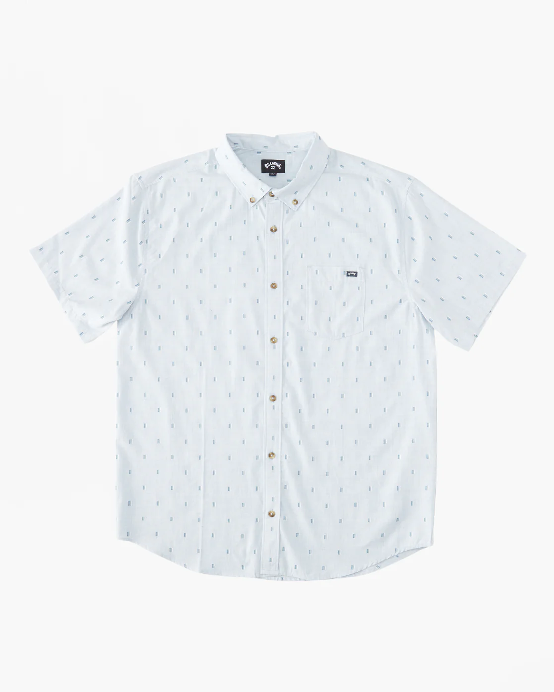 Billabong All Day Jacquard Short Sleeve Shirt - Blue Haze -Biliabong Outlet