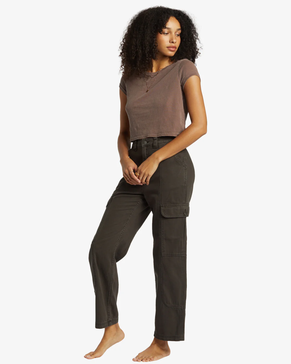 Billabong Wall To Wall Denim Cargo Pants - Black Sands -Biliabong Outlet