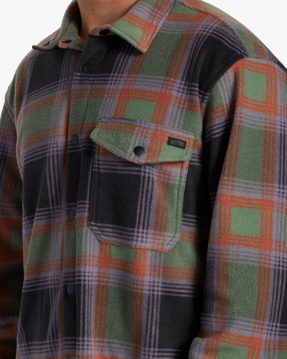 Billabong A/Div Furnace Flannel Shirt - Grey Violet -Biliabong Outlet