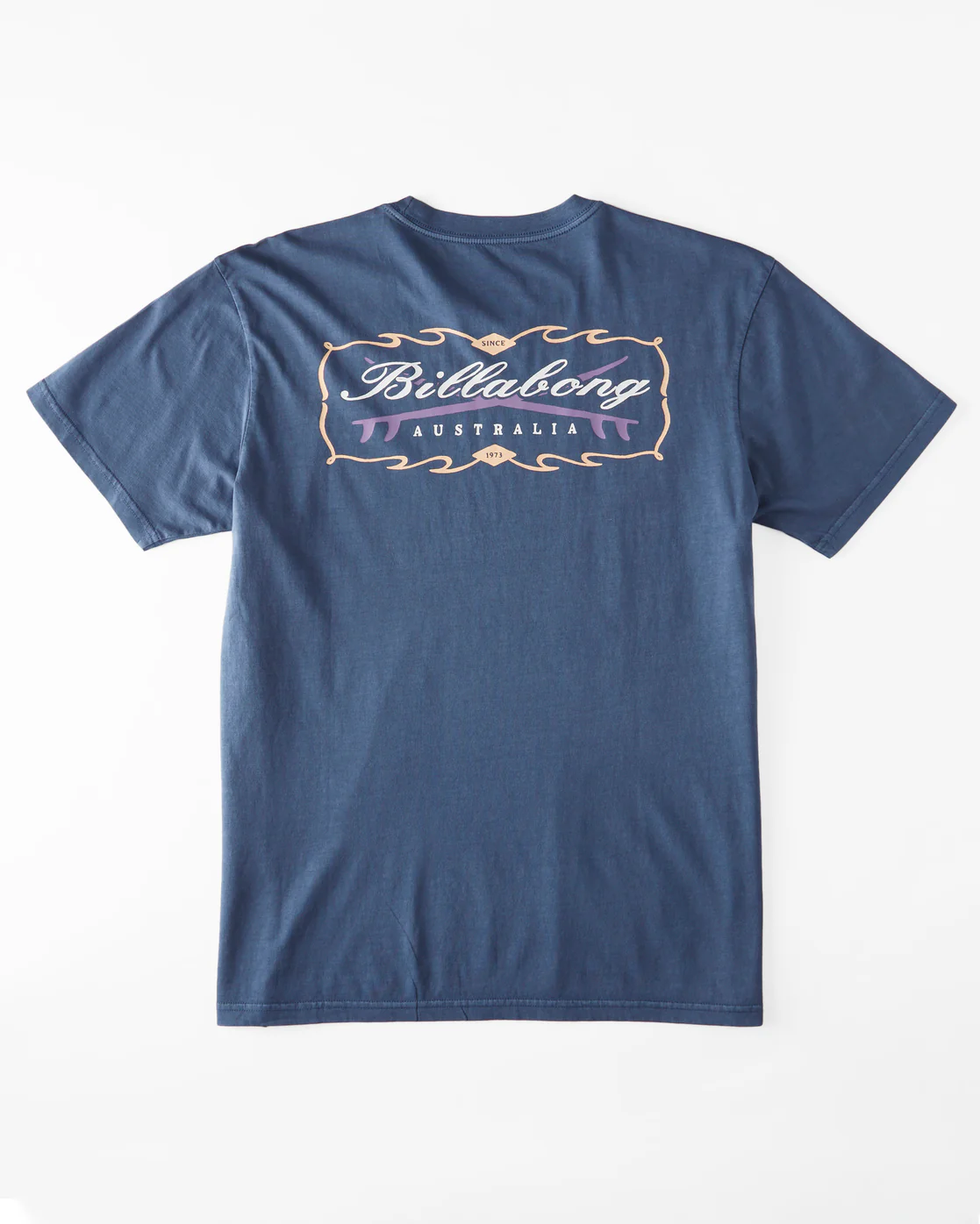 Billabong Crossboards Short Sleeve Wave Washed T-Shirt - Dark Blue -Biliabong Outlet